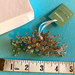 Rhinestone Wedding Bridal hairpiece clip